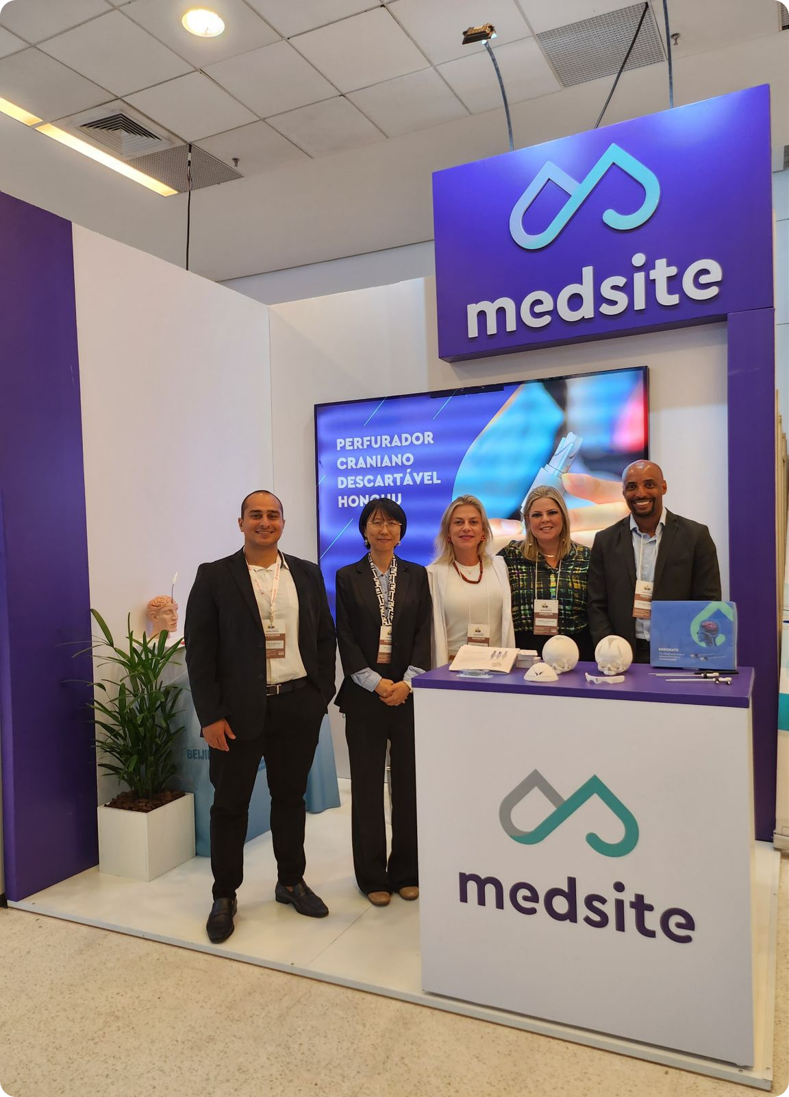 Equipe Medsite durante evento